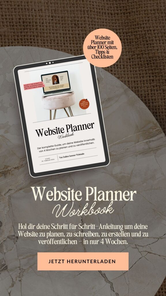 Grafik zum Website Planner Workbook.